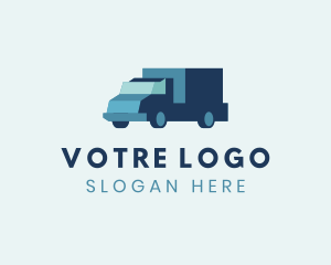 Blue Freight Trucking Logo