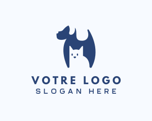 Cat & Dog Pet Care Logo