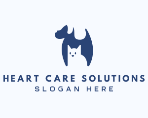 Cat & Dog Pet Care logo design