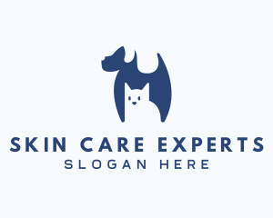 Cat & Dog Pet Care logo design