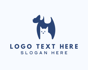 Pet Shop - Cat & Dog Pet Care logo design