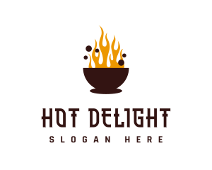 Asian Hot Pot logo design