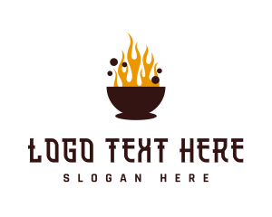 Asian Hot Pot logo design