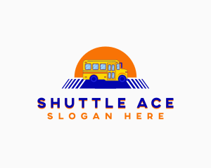 School Bus Shuttle logo design