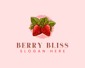 Strawberry - Strawberry Fresh Fruit logo design
