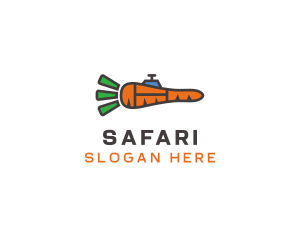 Carrot Veggie Submarine  Logo