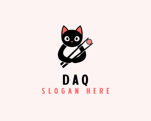 Asian Cat Sushi  Logo