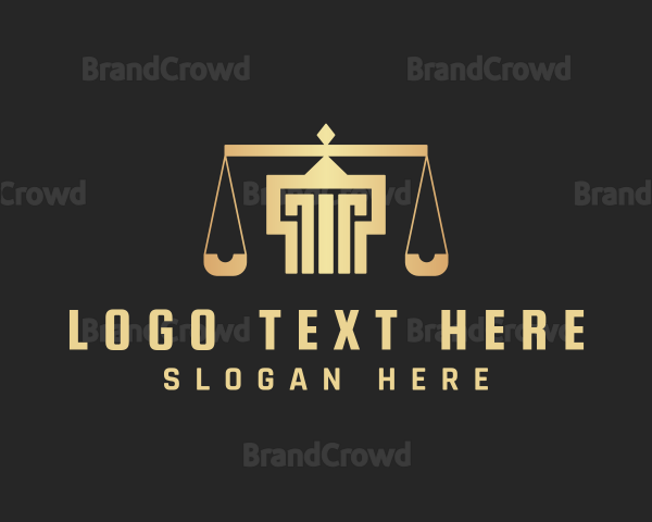 Law Firm Column Scale Logo