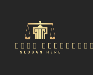 Corporate - Law Firm Column Scale logo design
