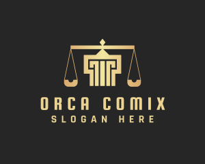 Prosecutor - Law Firm Column Scale logo design
