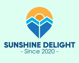 Sunshine Holiday Pin  logo design