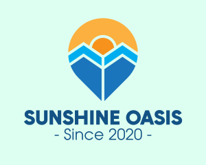 Sunshine Holiday Pin  logo design