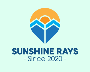 Sunshine Holiday Pin  logo design