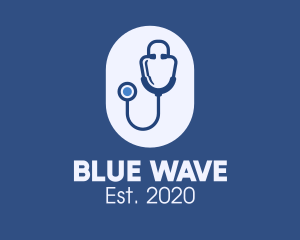 Blue - Blue Medical Stethoscope logo design