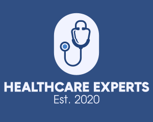 Physician - Blue Medical Stethoscope logo design