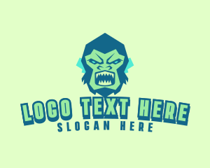 Tough - Angry Gorilla Animal logo design