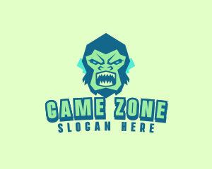 Angry Gorilla Animal logo design