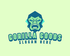 Angry Gorilla Animal logo design