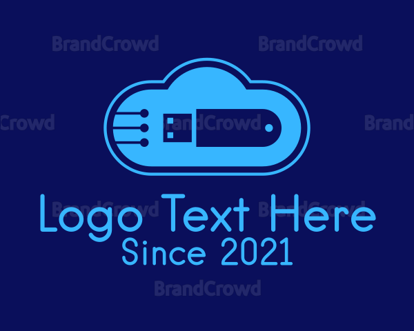 Cloud Flashdrive Storage Logo