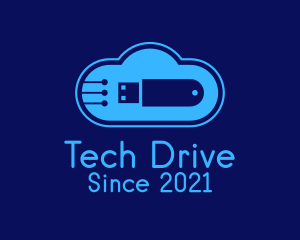 Cloud Flashdrive Storage  logo design