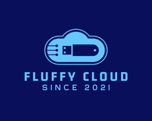 Cloud USB Flashdrive logo design