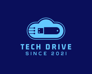 Cloud USB Flashdrive logo design