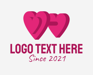 Valentine - Heart Dumbbell Fitness logo design