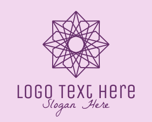 Decoration Shop - Purple Decorative Tile logo design