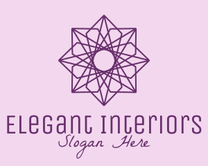 Purple Decorative Tile logo design