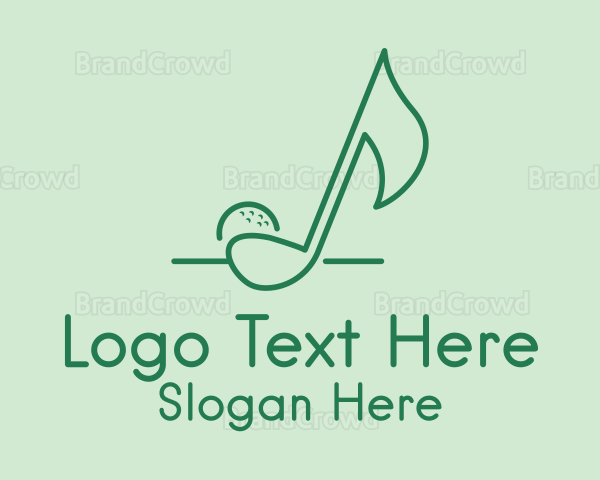 Musical Note Golf Logo