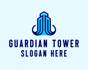 Tower Building Real Estate logo design