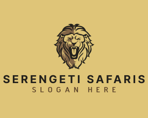 Lion Animal Safari logo design