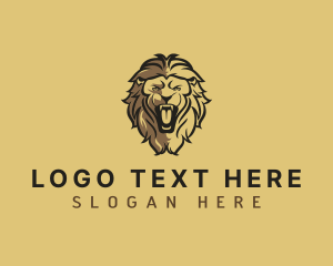 Nature Park - Lion Animal Safari logo design