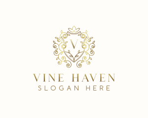 Floral Vine Garden logo design