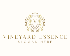 Floral Vine Garden logo design