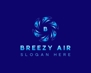 HVAC Air Ventilation logo design