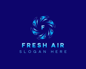 HVAC Air Ventilation logo design