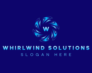Whirlwind - HVAC Air Ventilation logo design