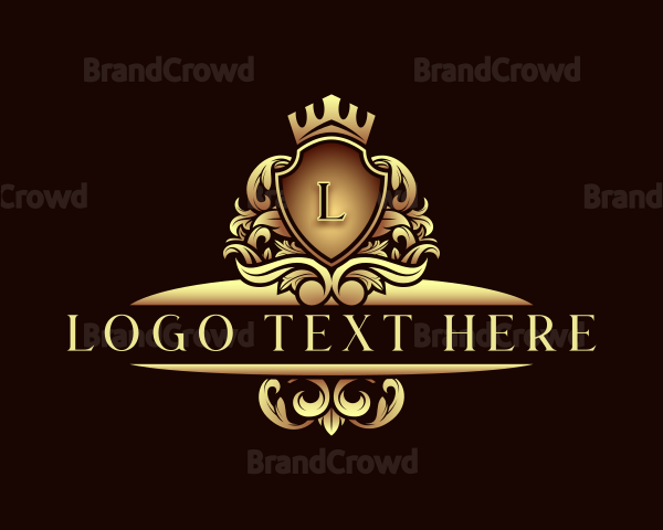 Luxury Crown Shield Logo