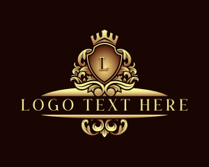 Decoration - Luxury Crown Shield logo design