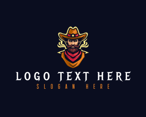 Pub - Western Sheriff Cowboy logo design