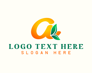 Fresh - Fresh Citrus Leaf logo design