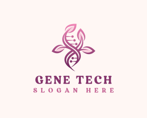 Biotech Leaf  DNA logo design