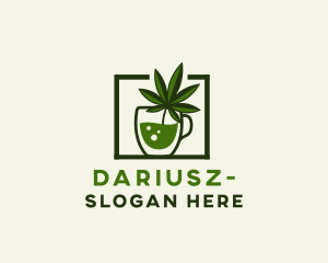 Drugs - Marijuana Leaf Drink logo design