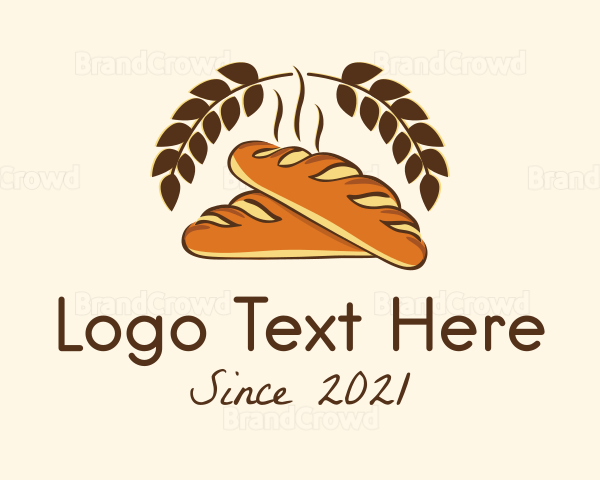 Bakery Baguette Bread Logo