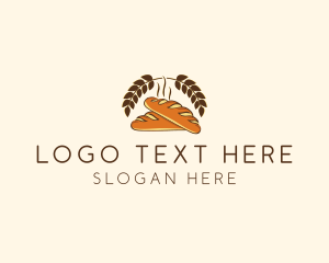 Bakery Baguette Deli Bread logo design