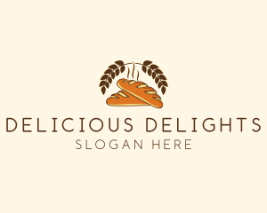 Bakery Baguette Deli Bread logo design