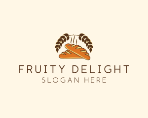 Bakery Baguette Deli Bread logo design