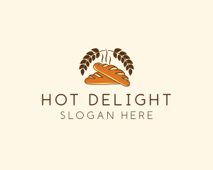 Bakery Baguette Deli Bread logo design