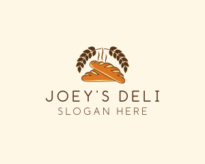 Bakery Baguette Deli Bread logo design